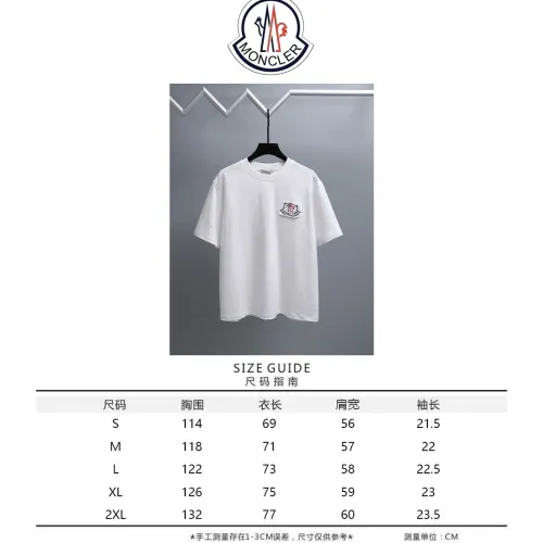 Replica Moncler T-Shirts Short Sleeved For Unisex #1464451 $39.00 USD for Wholesale