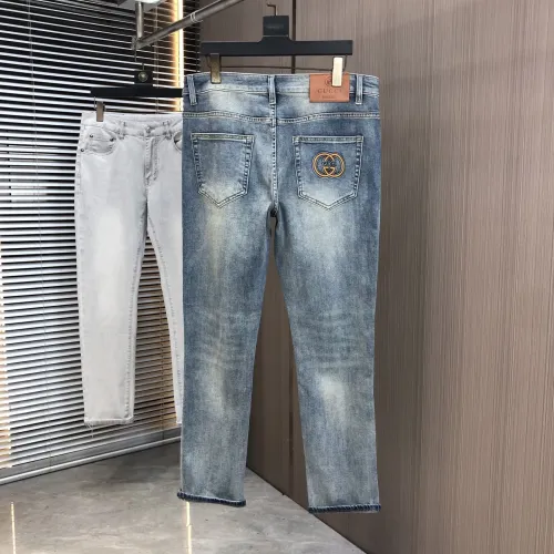Replica Gucci Jeans For Men #1464762 $76.00 USD for Wholesale