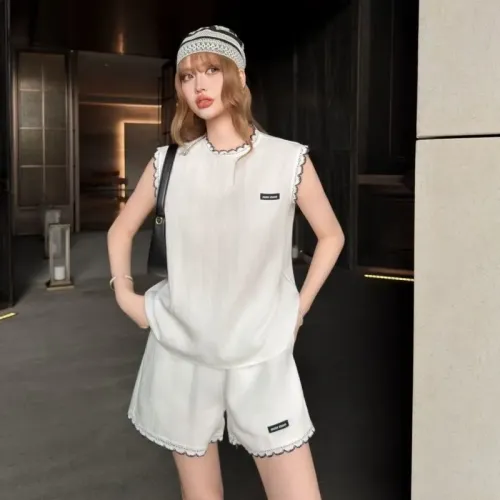 Replica MIU MIU Tracksuits Sleeveless For Women #1464792 $100.00 USD for Wholesale