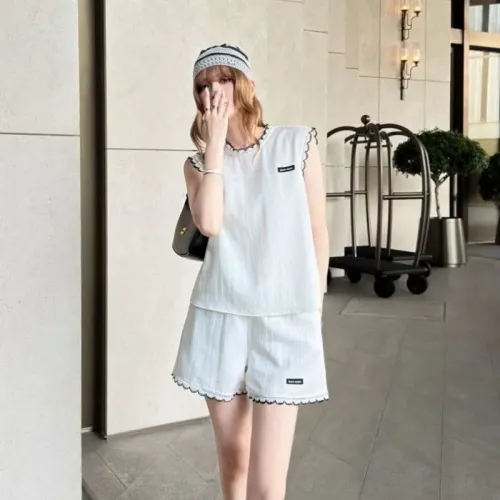 Replica MIU MIU Tracksuits Sleeveless For Women #1464792 $100.00 USD for Wholesale