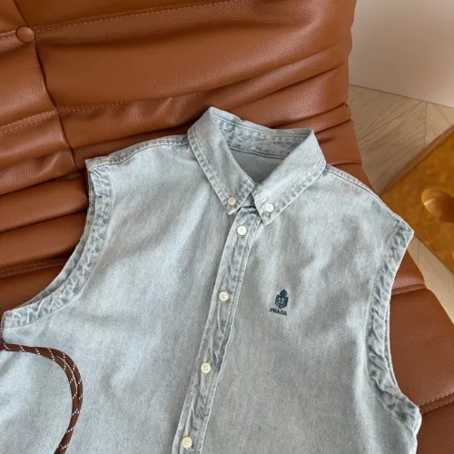 Replica Prada Dresses Sleeveless For Women #1464793 $92.00 USD for Wholesale