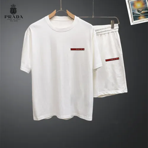 Cheap Prada Tracksuits Short Sleeved For Men #1464914, $$48.00 USD On Prada Tracksuits