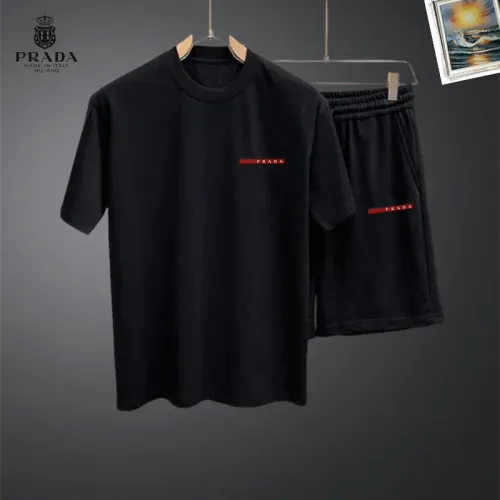 Cheap Prada Tracksuits Short Sleeved For Men #1464915, $$48.00 USD On Prada Tracksuits