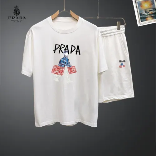 Cheap Prada Tracksuits Short Sleeved For Men #1464918, $$48.00 USD On Prada Tracksuits