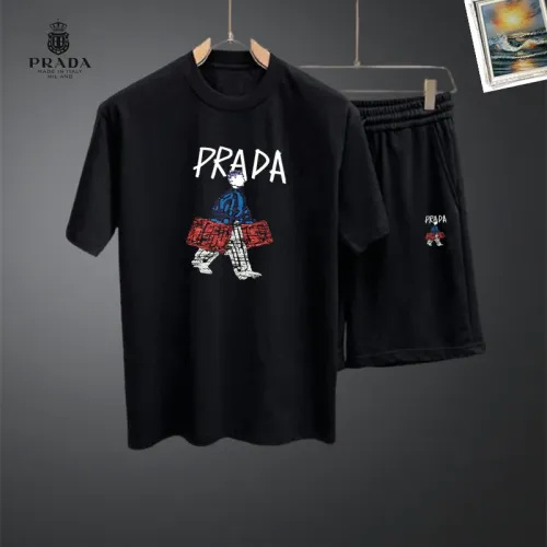 Cheap Prada Tracksuits Short Sleeved For Men #1464919, $$48.00 USD On Prada Tracksuits