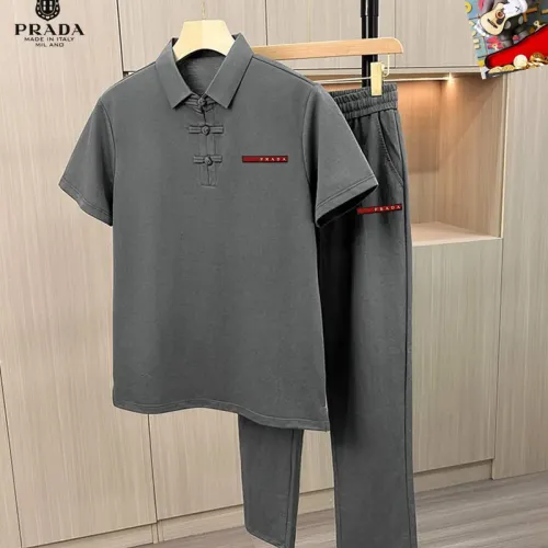 Cheap Prada Tracksuits Short Sleeved For Men #1465143, $$80.00 USD On Prada Tracksuits