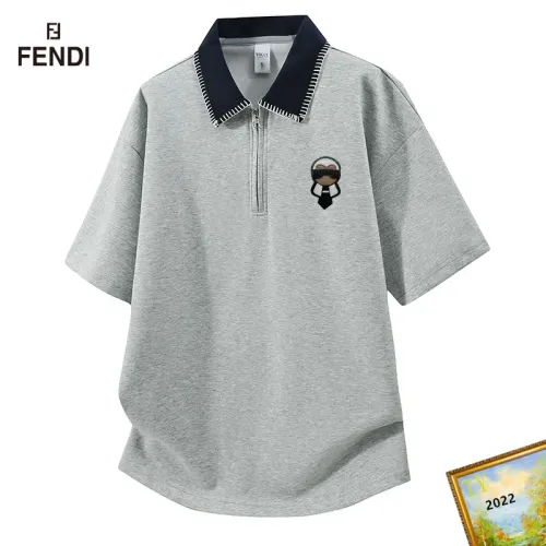 Cheap Fendi T-Shirts Short Sleeved For Men #1465717, $$38.00 USD On Fendi T-Shirts
