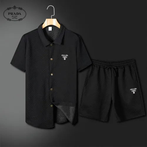 Cheap Prada Tracksuits Short Sleeved For Men #1466185, $$60.00 USD On Prada Tracksuits