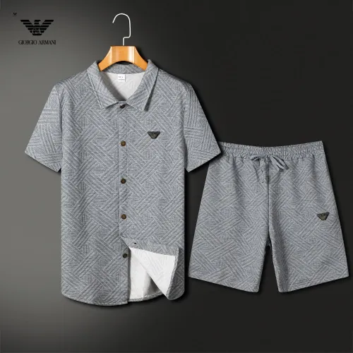 Cheap Armani Tracksuits Short Sleeved For Men #1466199, $$60.00 USD On Armani Tracksuits