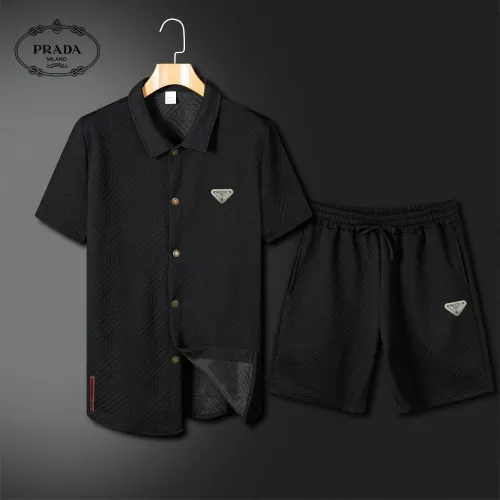 Cheap Prada Tracksuits Short Sleeved For Men #1466233, $$60.00 USD On Prada Tracksuits
