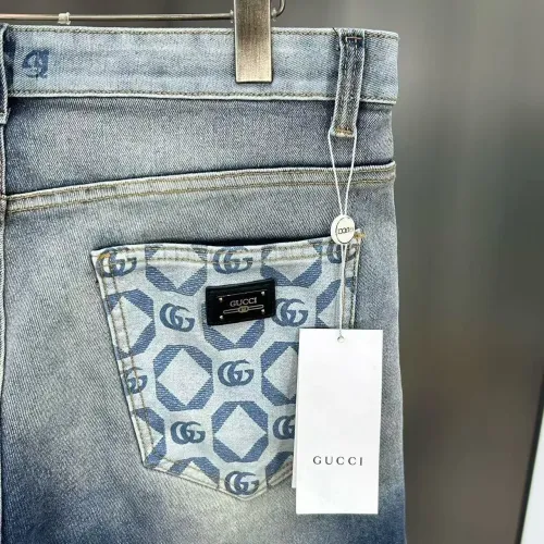 Replica Gucci Jeans For Men #1466261 $45.00 USD for Wholesale