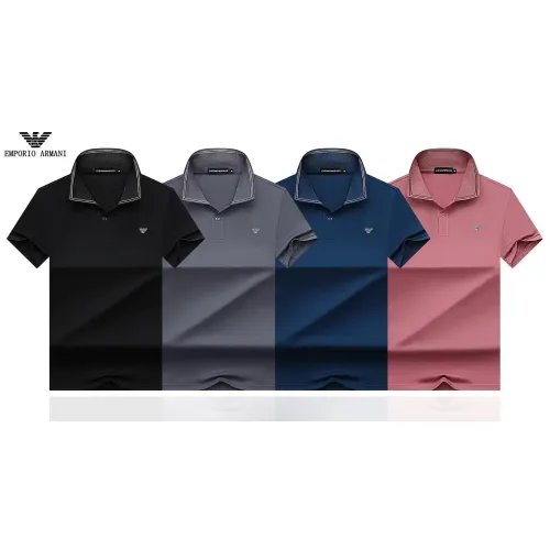 Replica Armani T-Shirts Short Sleeved For Men #1466306 $32.00 USD for Wholesale