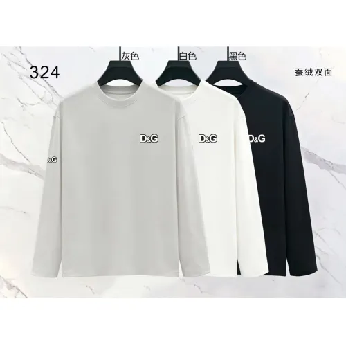 Replica Dolce & Gabbana D&G T-Shirts Long Sleeved For Men #1466386 $39.00 USD for Wholesale