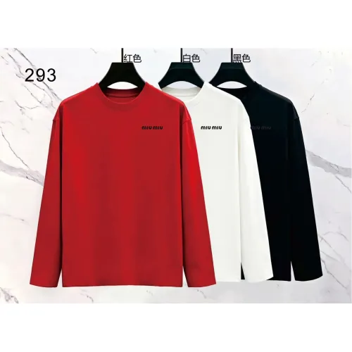 Replica MIU MIU T-Shirts Long Sleeved For Men #1466427 $39.00 USD for Wholesale