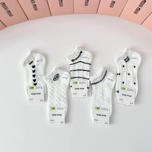 Replica MIU MIU Socks #1468116 $27.00 USD for Wholesale