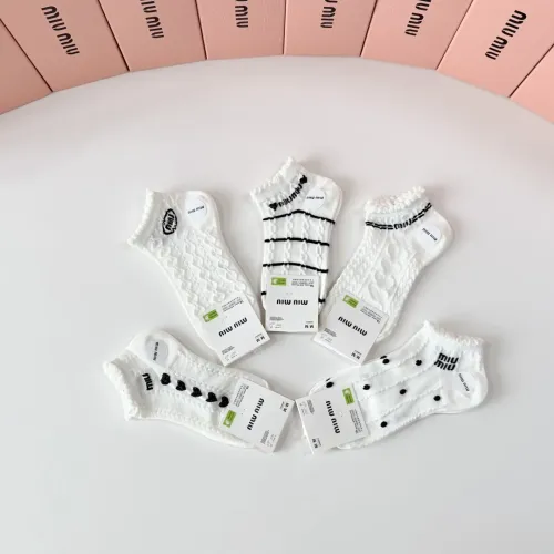 Replica MIU MIU Socks #1468116 $27.00 USD for Wholesale