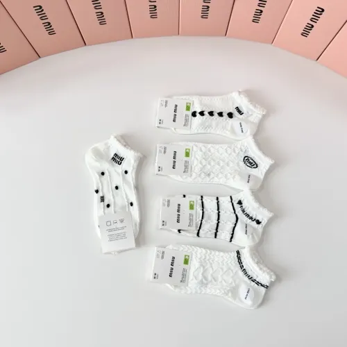 Replica MIU MIU Socks #1468116 $27.00 USD for Wholesale