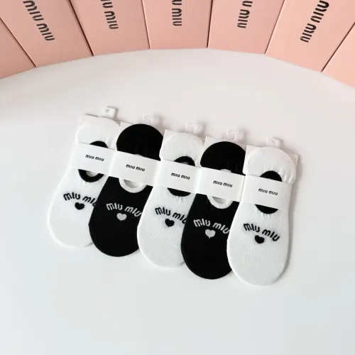 Replica MIU MIU Socks #1468117 $27.00 USD for Wholesale