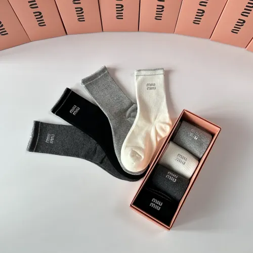 Replica MIU MIU Socks #1468118 $29.00 USD for Wholesale
