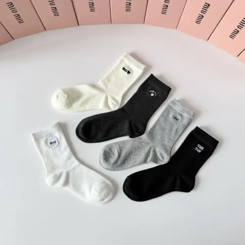 Replica MIU MIU Socks #1468120 $29.00 USD for Wholesale