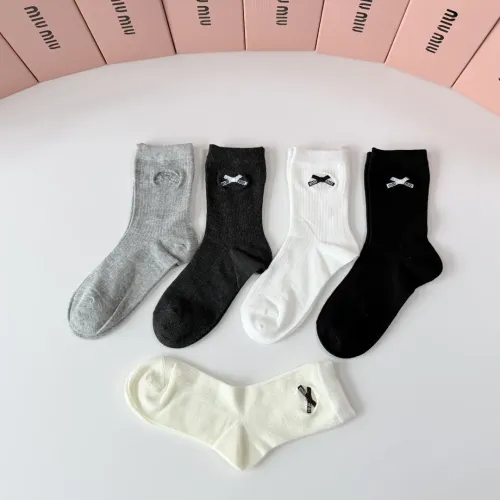 Replica MIU MIU Socks #1468121 $29.00 USD for Wholesale