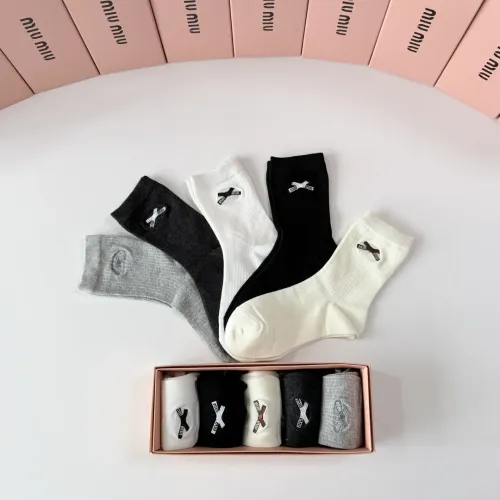 Replica MIU MIU Socks #1468121 $29.00 USD for Wholesale