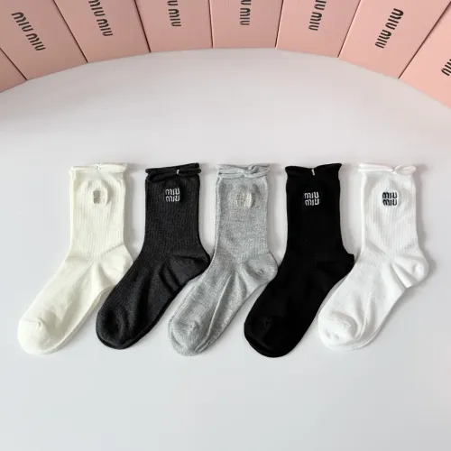 Replica MIU MIU Socks #1468122 $29.00 USD for Wholesale