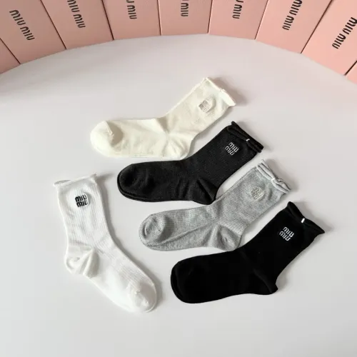 Replica MIU MIU Socks #1468122 $29.00 USD for Wholesale
