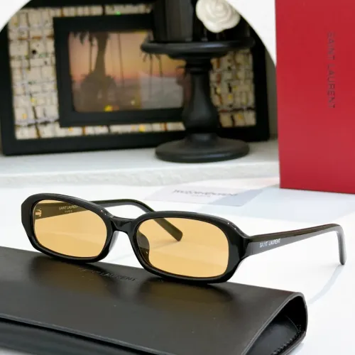 Cheap Yves Saint Laurent YSL AAA Quality Sunglasses #1468497, $$56.00 USD On Yves Saint Laurent YSL AAA Quality Sunglasses