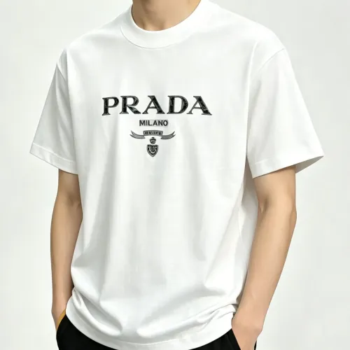 Replica Prada T-Shirts Short Sleeved For Men #1469995 $42.00 USD for Wholesale