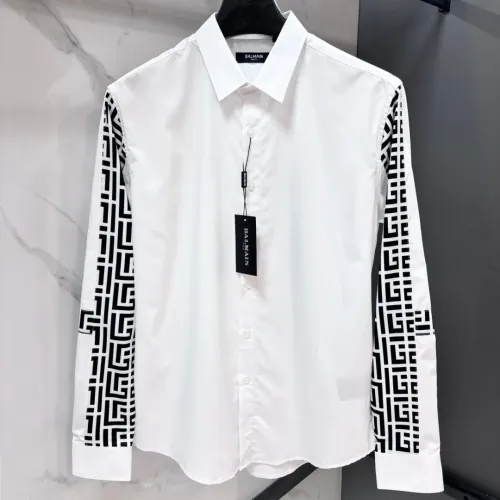 Cheap Balmain Shirts Long Sleeved For Men #1470071, $$82.00 USD On Balmain Shirts