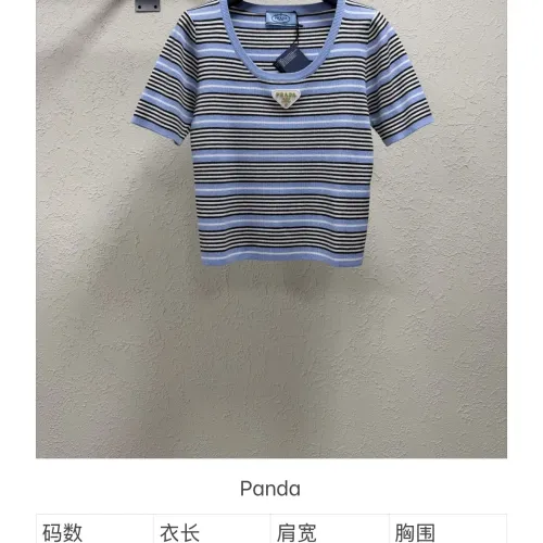 Replica Prada T-Shirts Short Sleeved For Women #1470100 $60.00 USD for Wholesale