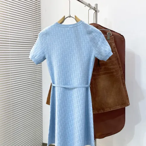 Replica Christian Dior Dresses Short Sleeved For Women #1470106 $118.00 USD for Wholesale