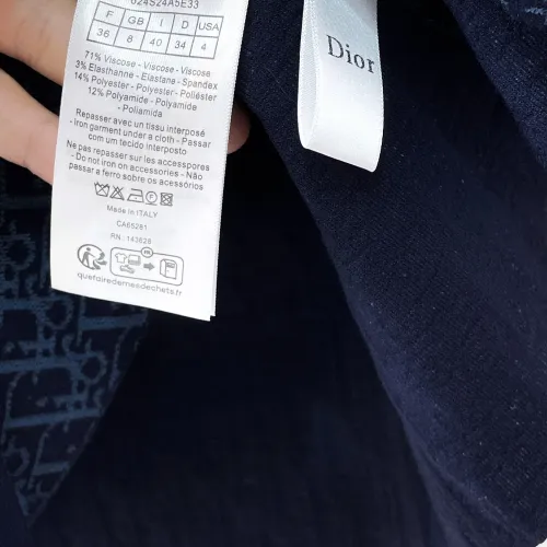 Replica Christian Dior Dresses Short Sleeved For Women #1470107 $118.00 USD for Wholesale