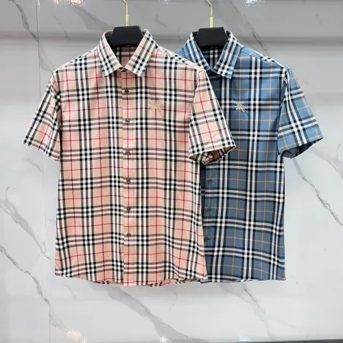 Replica Burberry Shirts Short Sleeved For Men #1470111 $82.00 USD for Wholesale