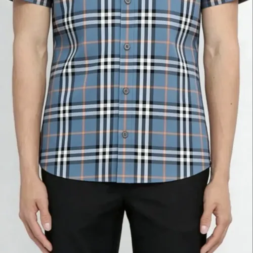 Replica Burberry Shirts Short Sleeved For Men #1470111 $82.00 USD for Wholesale
