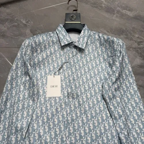 Replica Christian Dior Shirts Long Sleeved For Men #1470237 $64.00 USD for Wholesale
