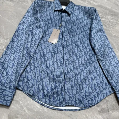 Replica Christian Dior Shirts Long Sleeved For Men #1470242 $64.00 USD for Wholesale