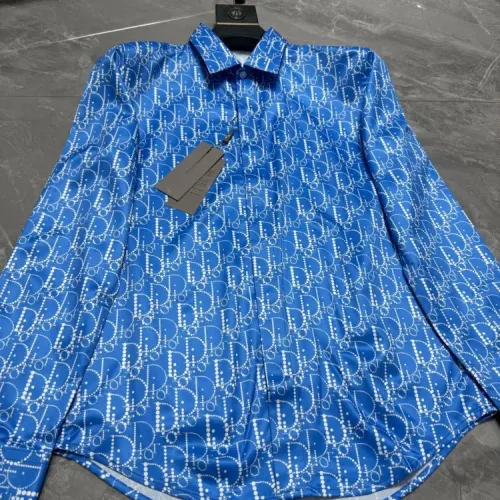 Replica Christian Dior Shirts Long Sleeved For Men #1470244 $64.00 USD for Wholesale