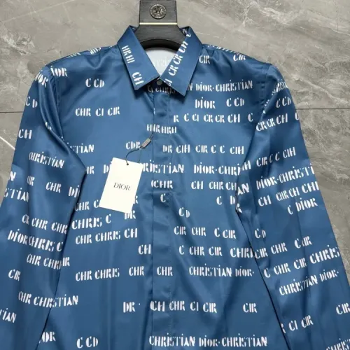 Replica Christian Dior Shirts Long Sleeved For Men #1470245 $64.00 USD for Wholesale