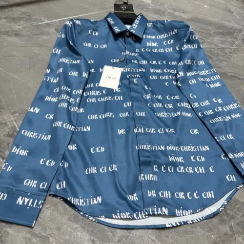 Replica Christian Dior Shirts Long Sleeved For Men #1470245 $64.00 USD for Wholesale