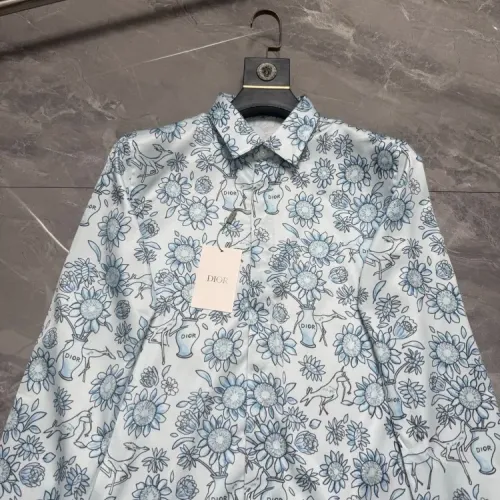 Replica Christian Dior Shirts Long Sleeved For Men #1470246 $64.00 USD for Wholesale