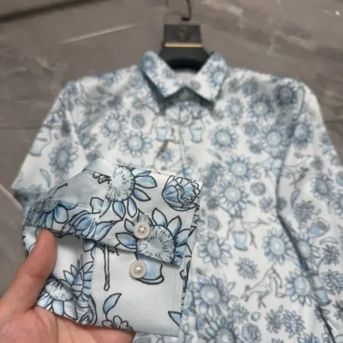Replica Christian Dior Shirts Long Sleeved For Men #1470246 $64.00 USD for Wholesale
