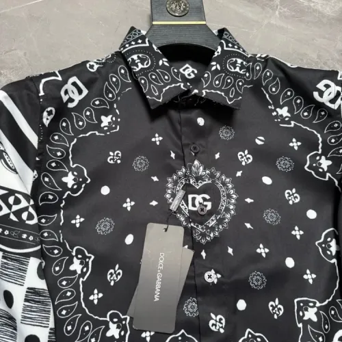 Replica Dolce & Gabbana D&G Shirts Long Sleeved For Men #1470287 $64.00 USD for Wholesale