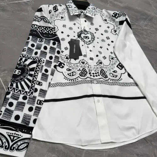 Replica Dolce & Gabbana D&G Shirts Long Sleeved For Men #1470288 $64.00 USD for Wholesale