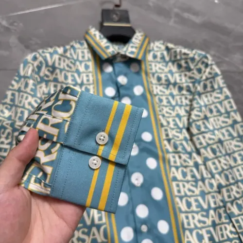 Replica Versace Shirts Long Sleeved For Men #1470347 $64.00 USD for Wholesale