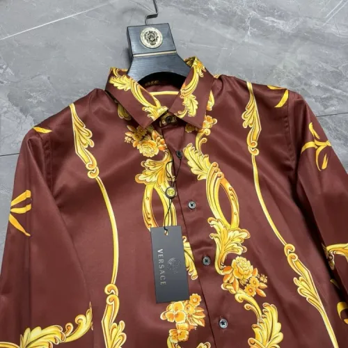 Replica Versace Shirts Long Sleeved For Men #1470351 $64.00 USD for Wholesale