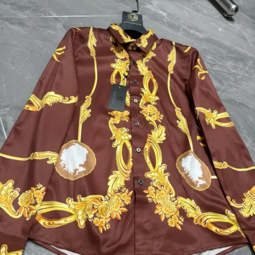 Replica Versace Shirts Long Sleeved For Men #1470351 $64.00 USD for Wholesale