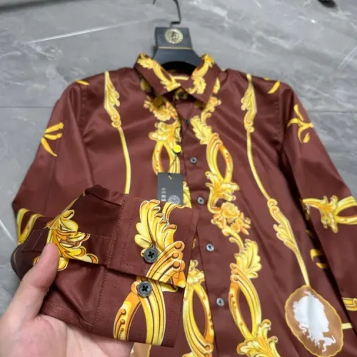 Replica Versace Shirts Long Sleeved For Men #1470351 $64.00 USD for Wholesale