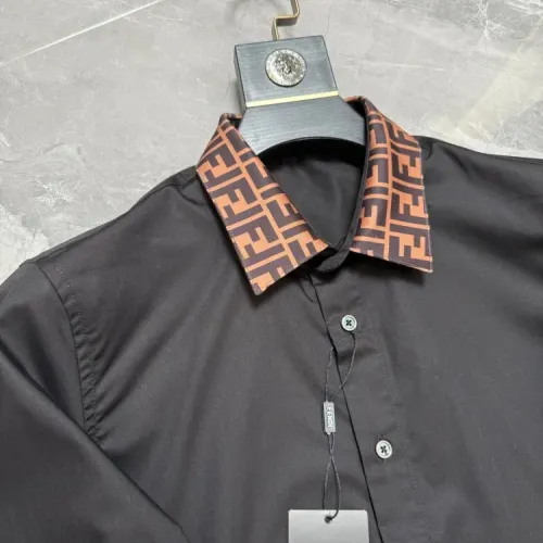 Replica Fendi Shirts Long Sleeved For Men #1470381 $72.00 USD for Wholesale